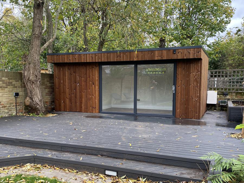 Garden Spaces design with Thermowood cladding
