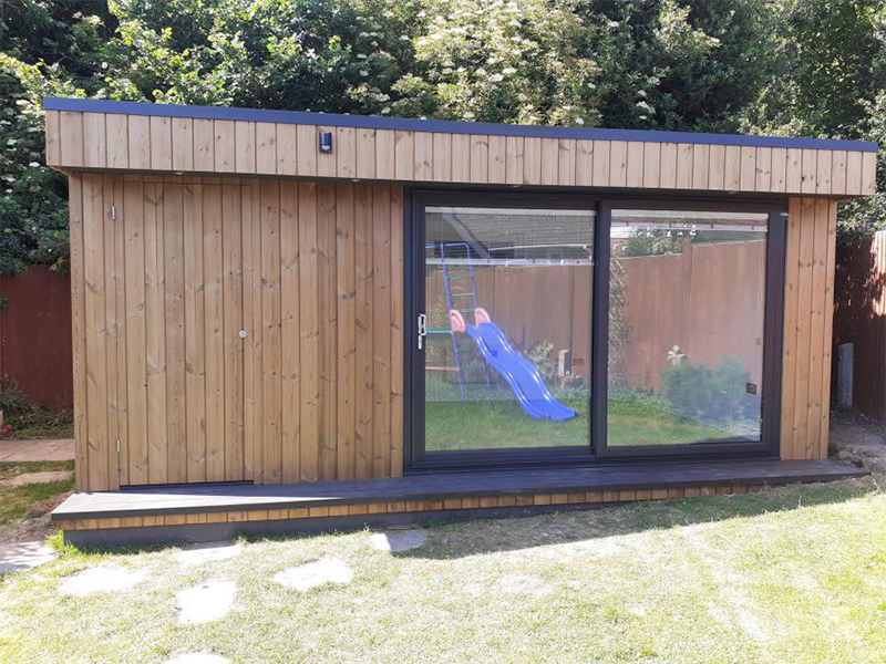 Garden Spaces design with Thermowood cladding