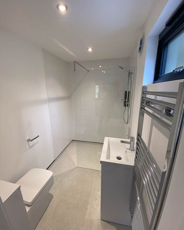 Example of a shower room in an Annexe Spaces living annexe