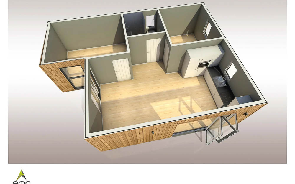 Annexe floor plans by AMC Garden Rooms-1