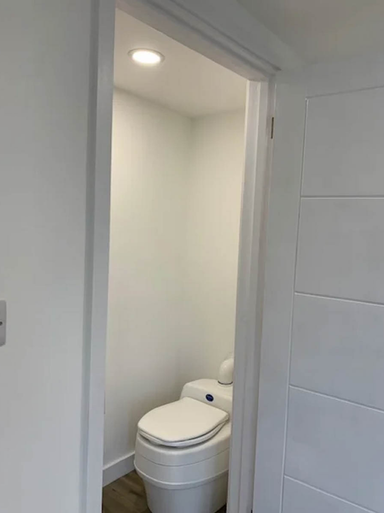 Eco toilet in an AMC Garden Rooms building