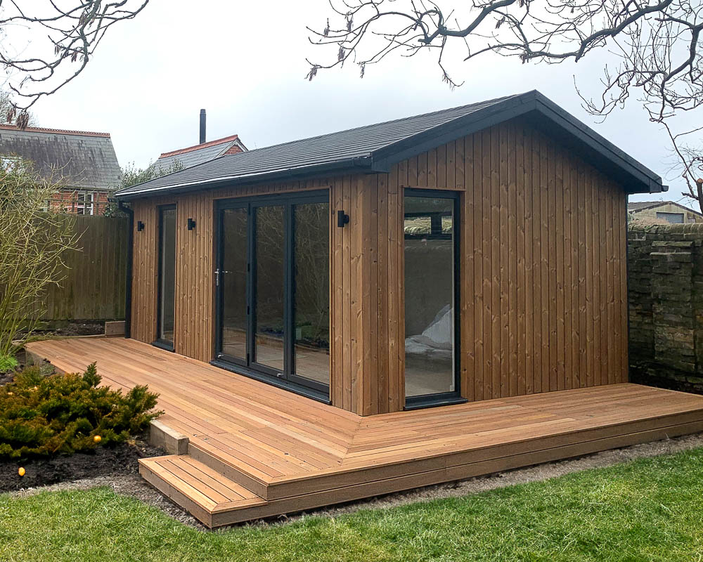 Example of a pitched roof design by AMC Garden Rooms