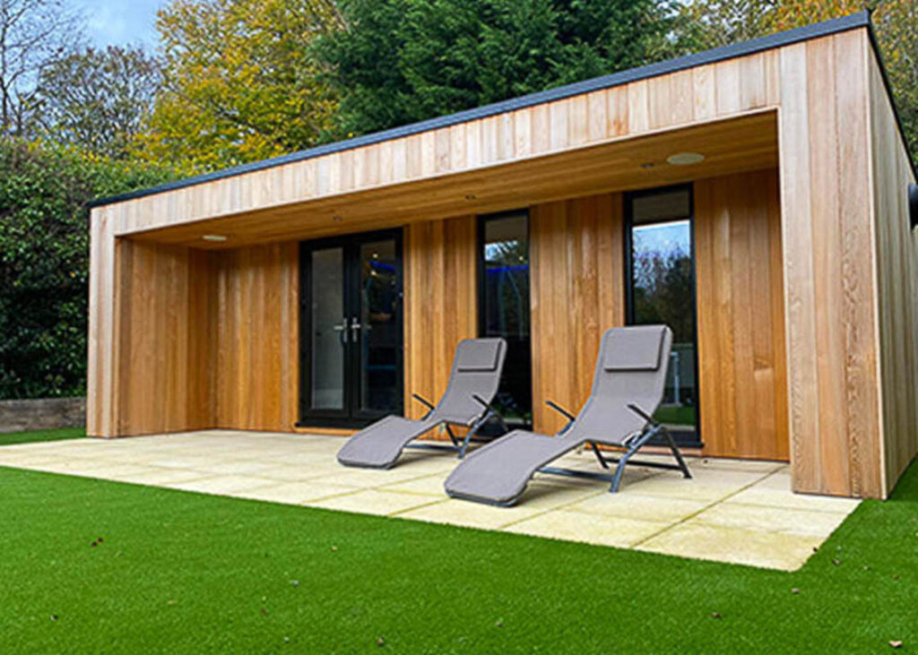 Example of bespoke design by Sanctum Garden Studios which can have acoustic specification enhanced
